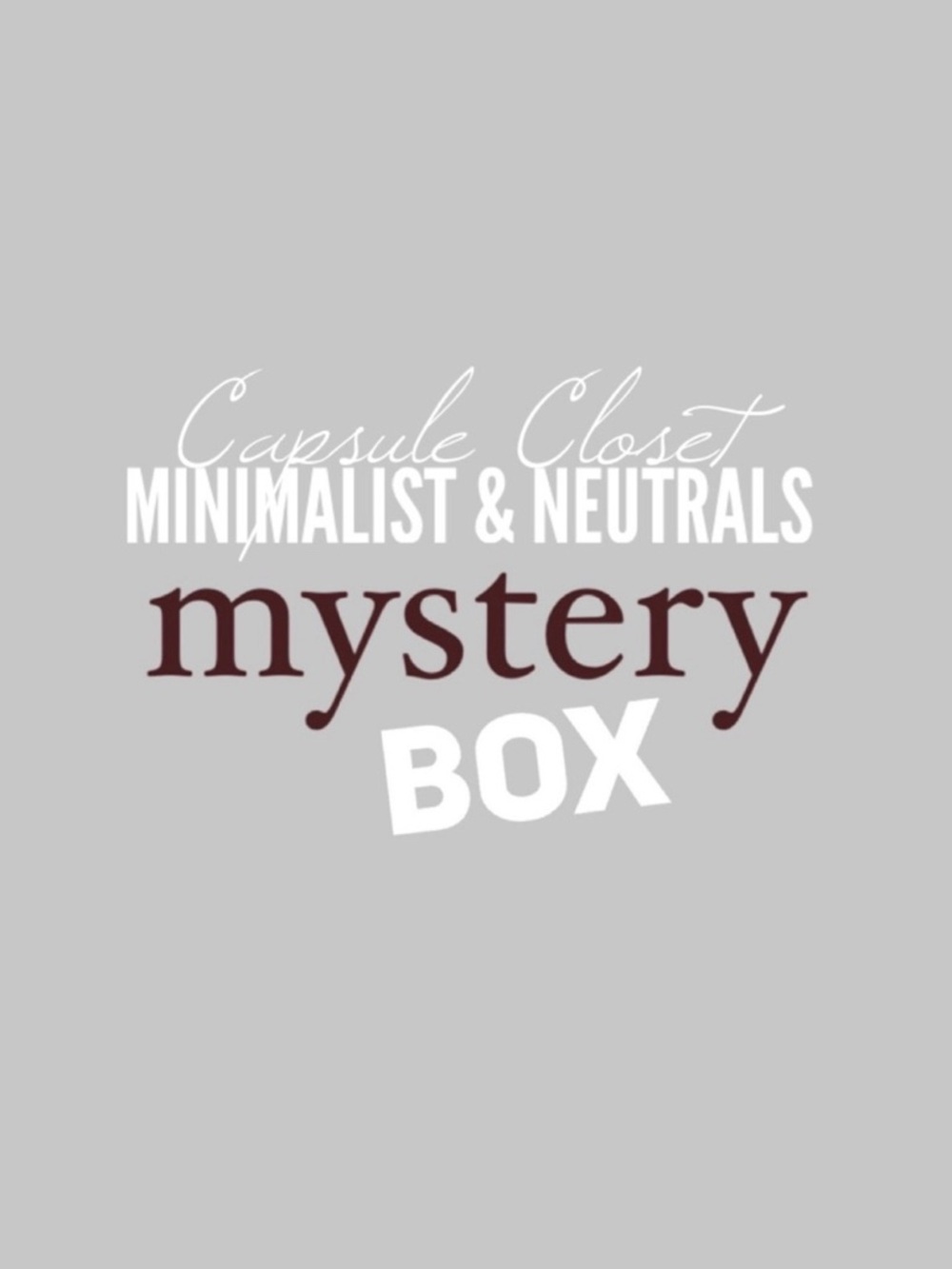 Womens Minimalist Designer Wear MYSTERY BOX Bundle